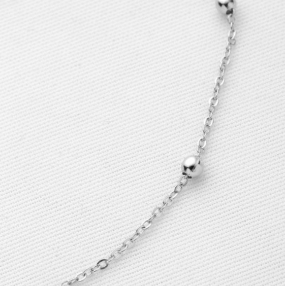 Dainty Silver Satellite Choker - Picture 3 of 4